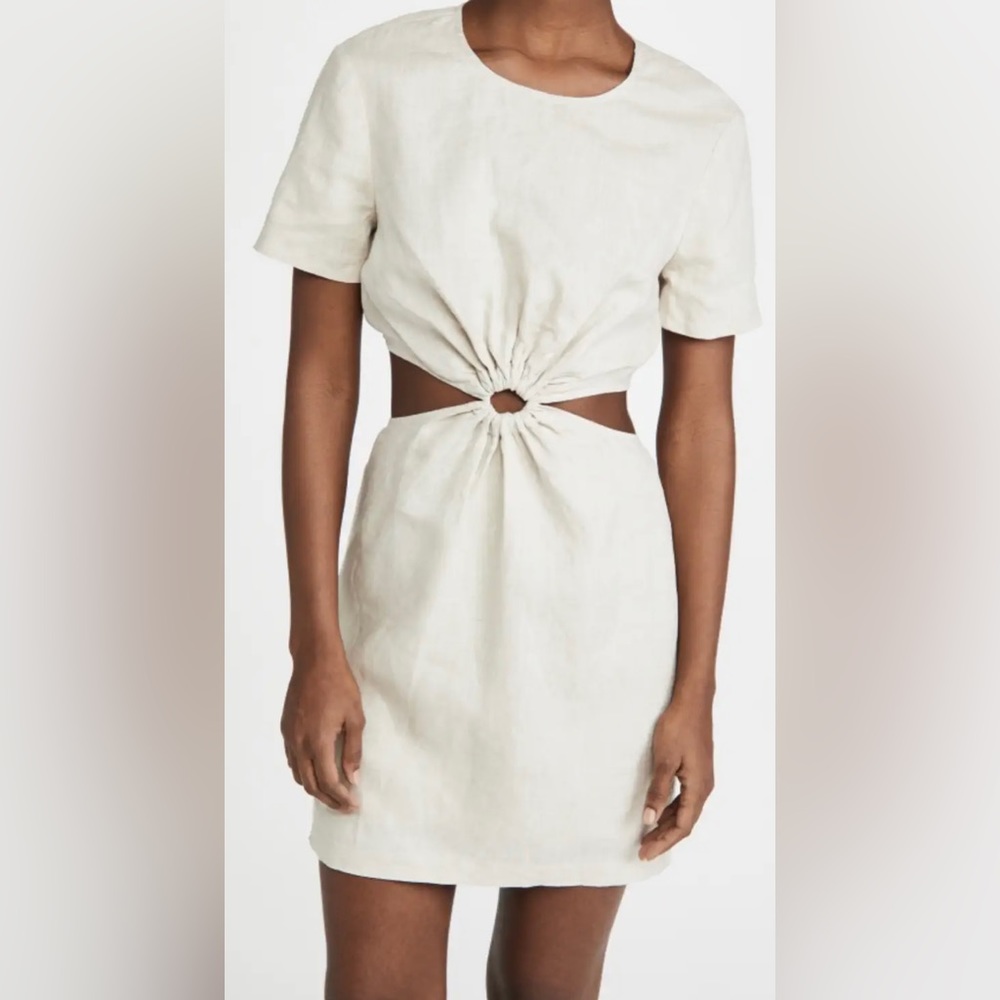 Staud Epona dress in Natural